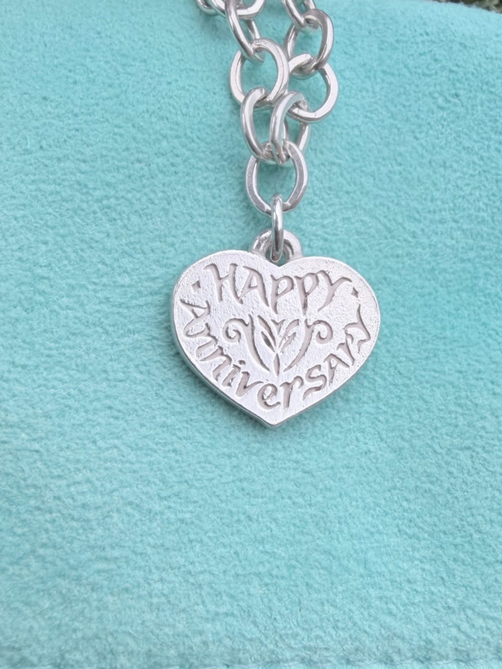 James Avery Happy Anniversary Charm Pendant Silver